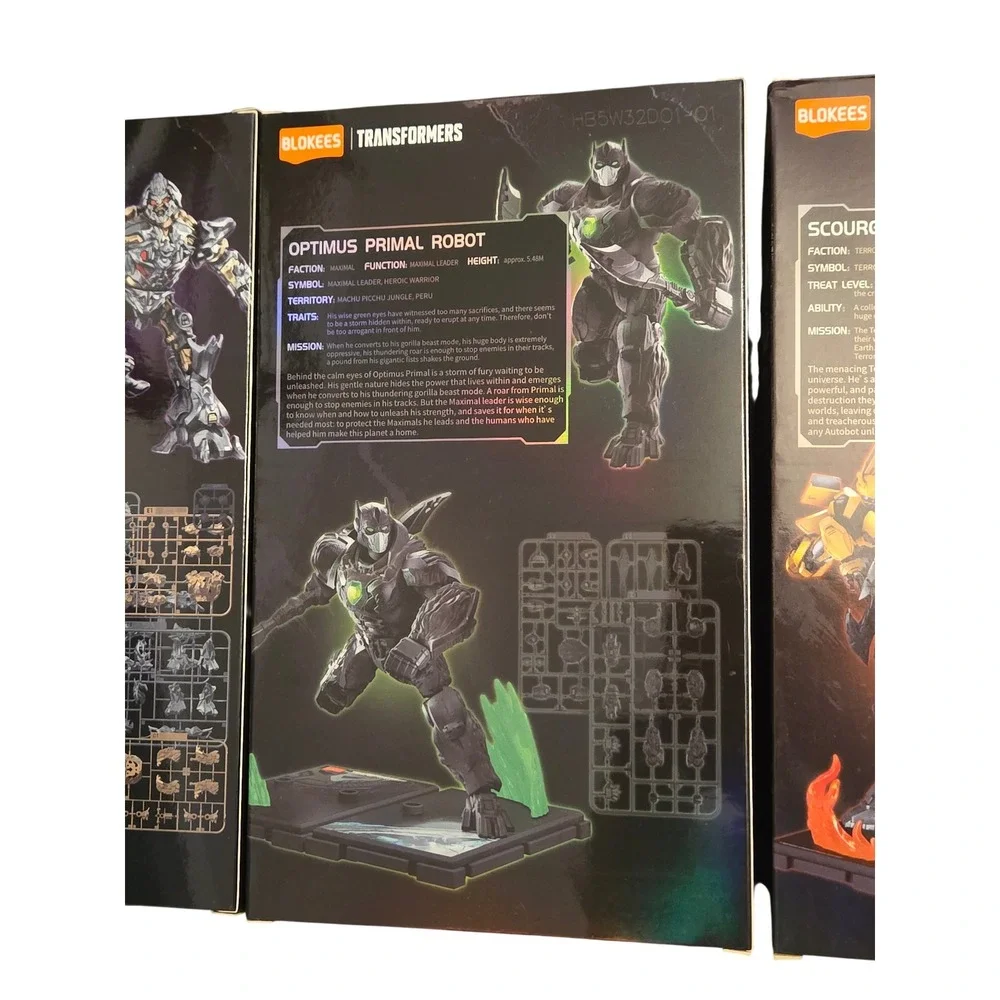 Blokees Transformers Megatron Optimus Primal Scourge Model‎ Kits Lot of 3 - NEW